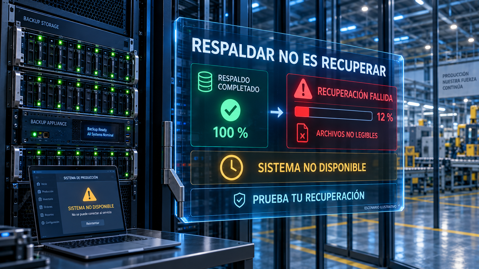 Respaldar no es recuperar